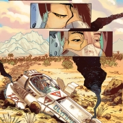 la primissima pagina del fumetto di fantascienza Futura